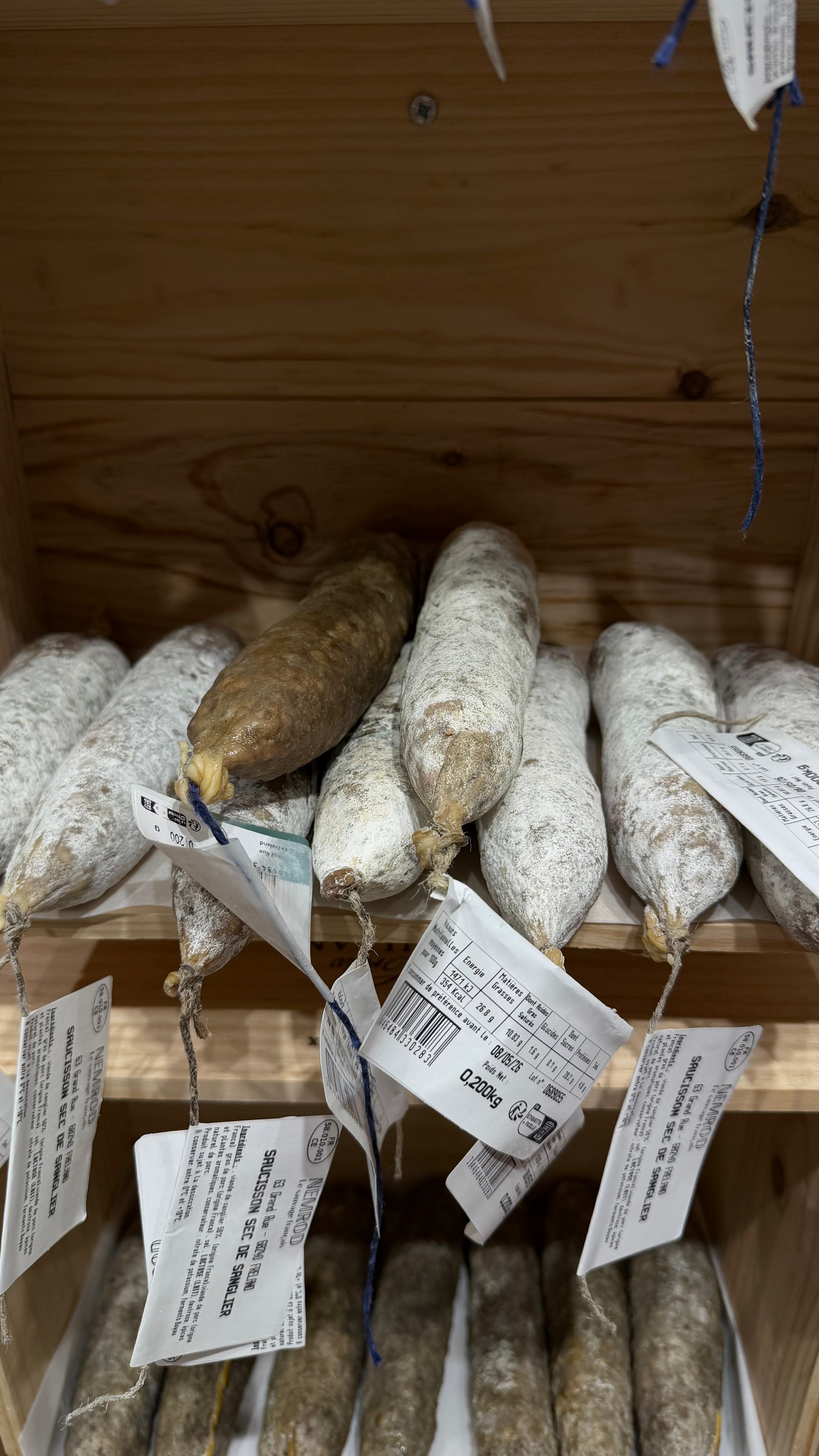 Saucisson sec de sanglier - 3 saveurs au choix