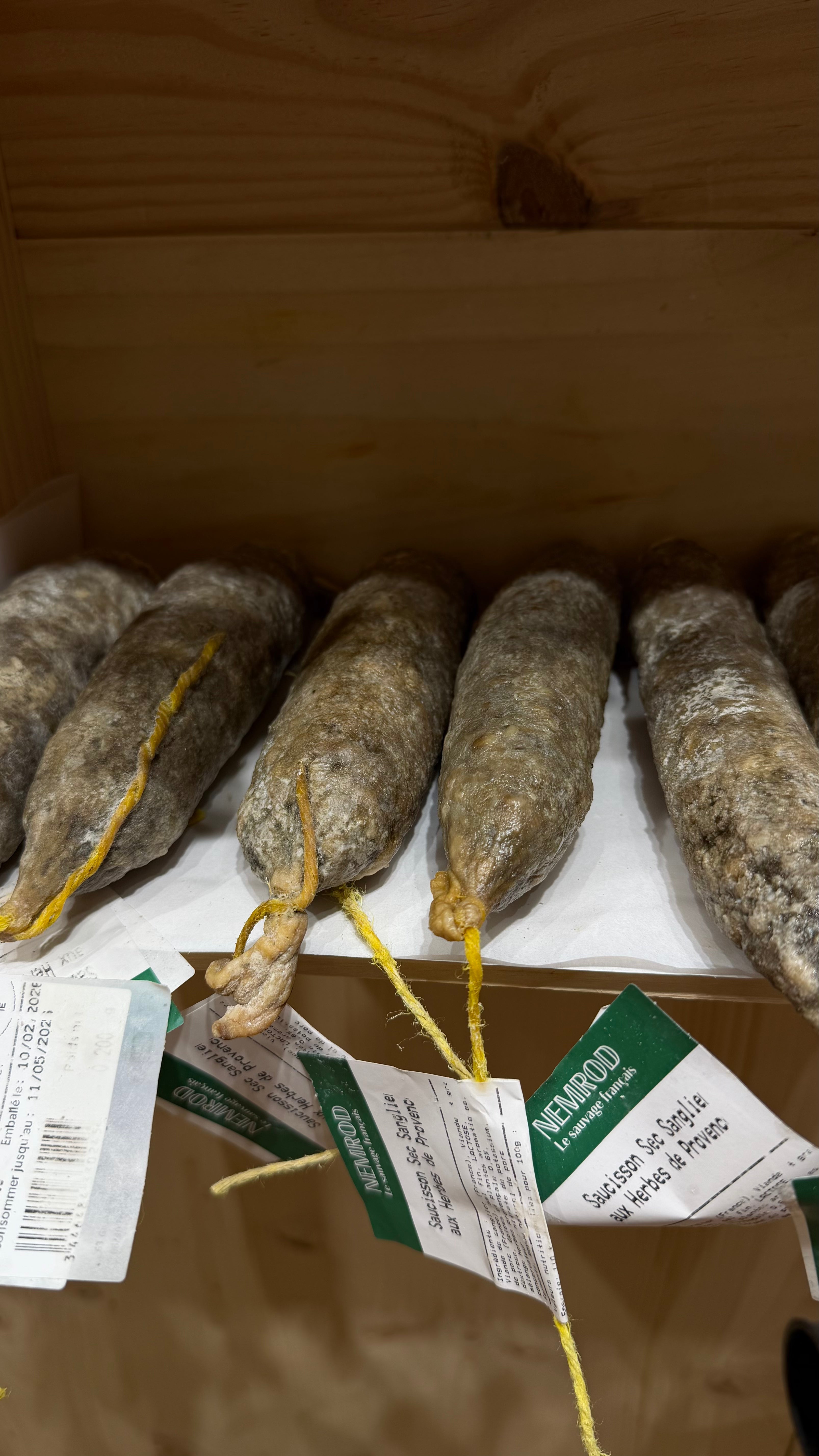 Saucisson sec de sanglier - 3 saveurs au choix