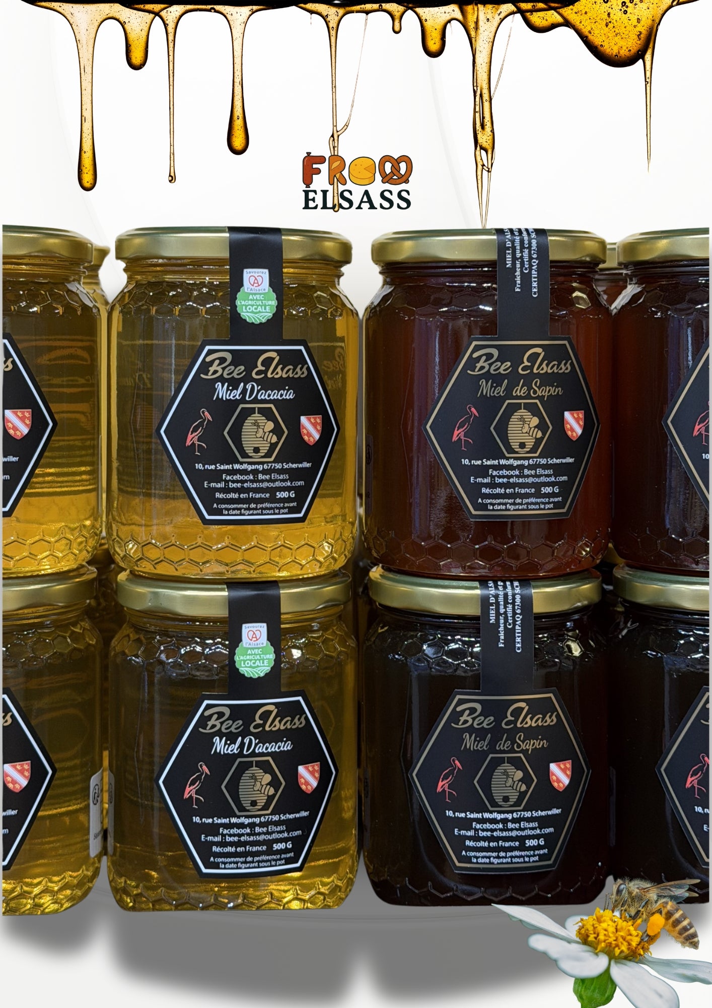 Miel d’Alsace artisanal – Acacia & Sapin