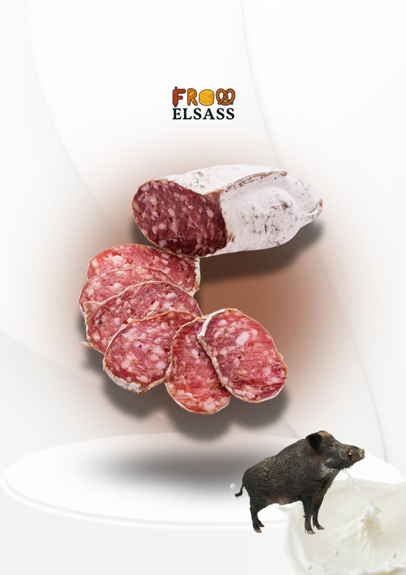 Saucisson sec de sanglier - 3 saveurs au choix