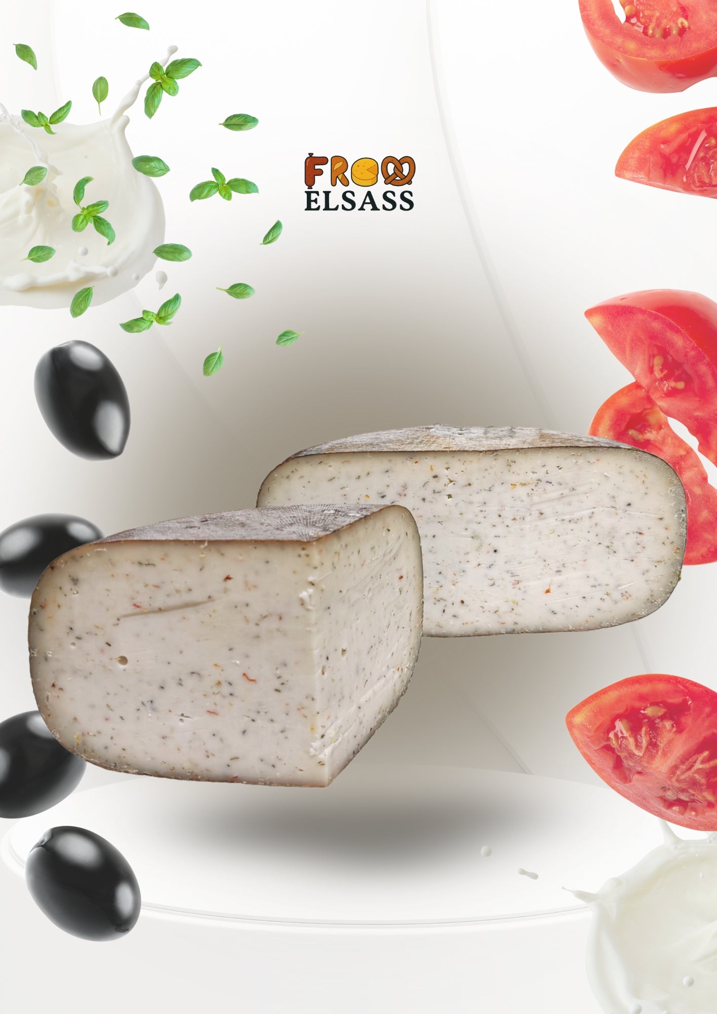 TOMME DE CHÈVRE TOMATES OLIVES